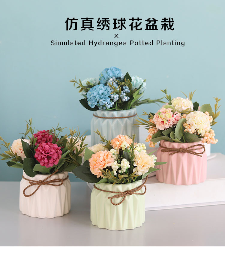 欧式仿真植物盆景 精致与浪漫的永恒之花